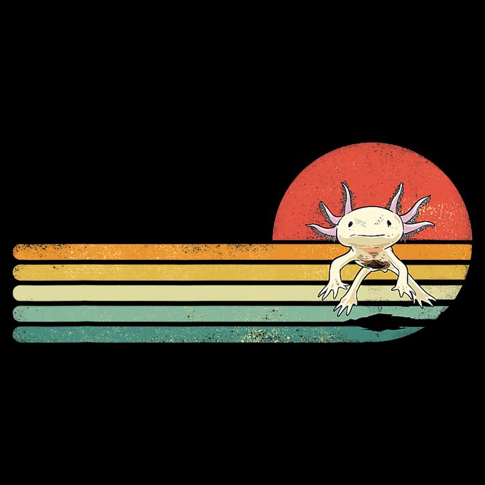 Axolotl Retro Style Animal Amphibian Pet Axolotl Lover Sustainable Beanie