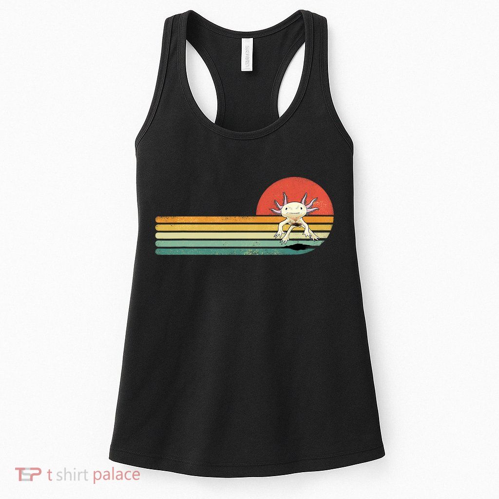 Axolotl Retro Style Animal Amphibian Pet Axolotl Lover Womens Tank Top