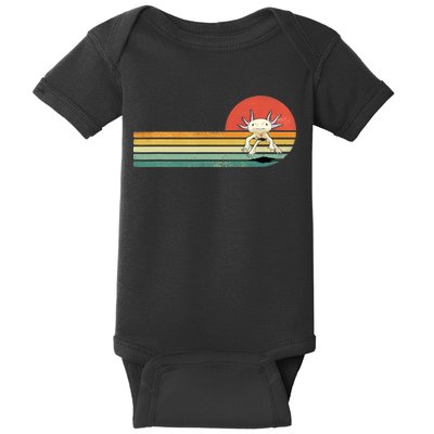 Axolotl Retro Style Animal Amphibian Pet Axolotl Lover Baby Bodysuit