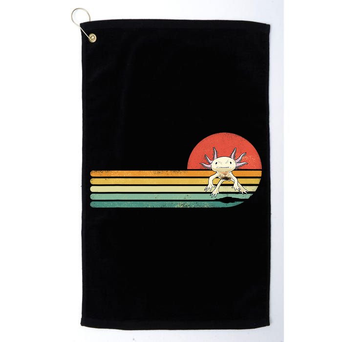 Axolotl Retro Style Animal Amphibian Pet Axolotl Lover Golf Towel