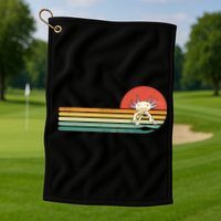 Axolotl Retro Style Animal Amphibian Pet Axolotl Lover Golf Towel