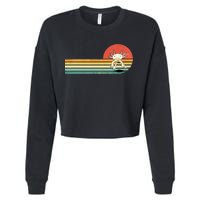 Axolotl Retro Style Animal Amphibian Pet Axolotl Lover Cropped Pullover Crew
