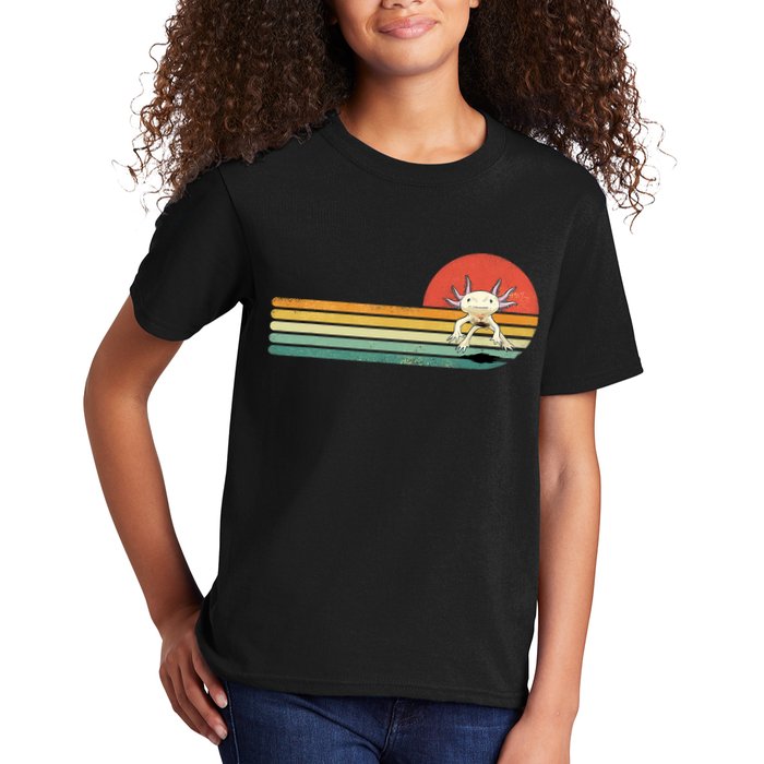 Axolotl Retro Style Animal Amphibian Pet Axolotl Lover Kids T-Shirt