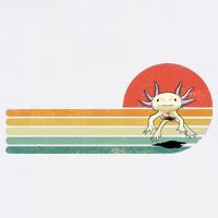 Axolotl Retro Style Animal Amphibian Pet Axolotl Lover Garment-Dyed Sweatshirt
