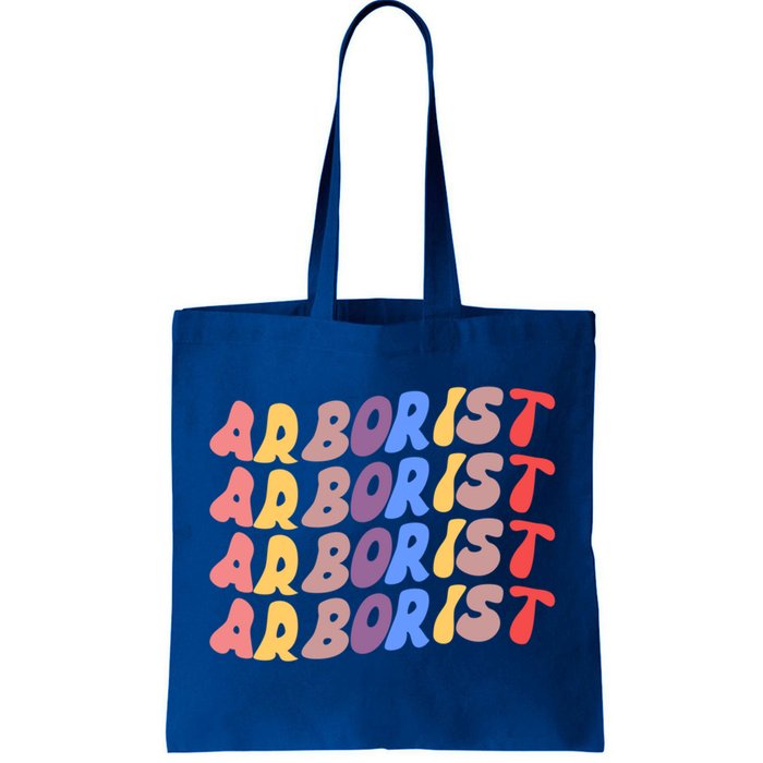 Arborist Retro Sunflower Groovy Travel Tourism Work Great Gift Tote Bag