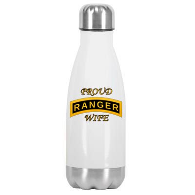 Army Ranger School Tab Gift Proud Wife Gift Stainless Steel Insulated Water Bottle