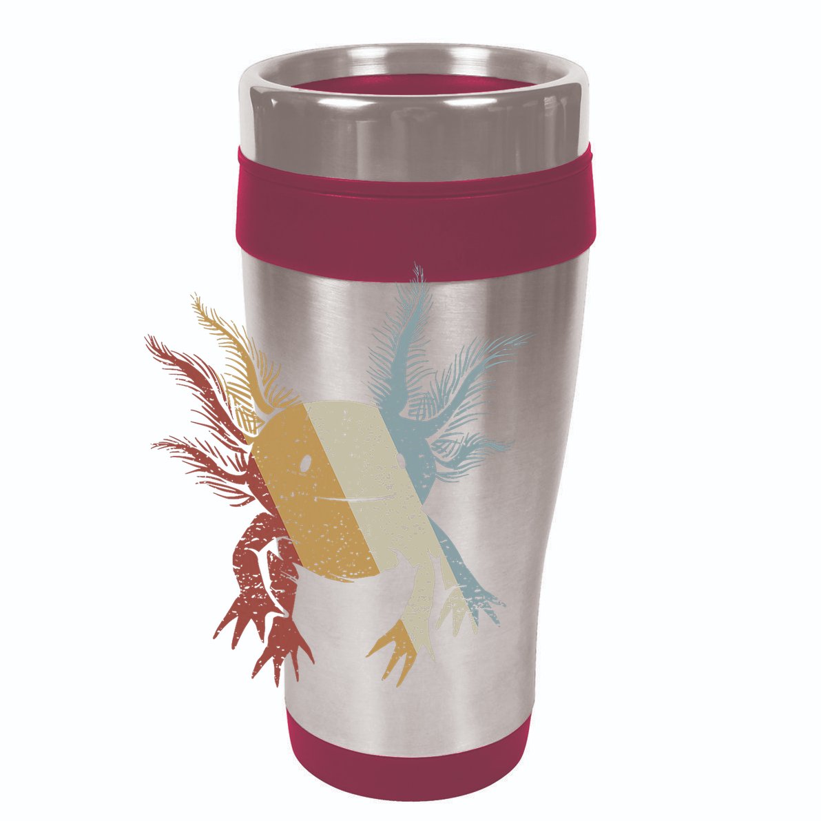 Axolotl Retro Style Vintage 12oz Stainless Steel Coffee Mug
