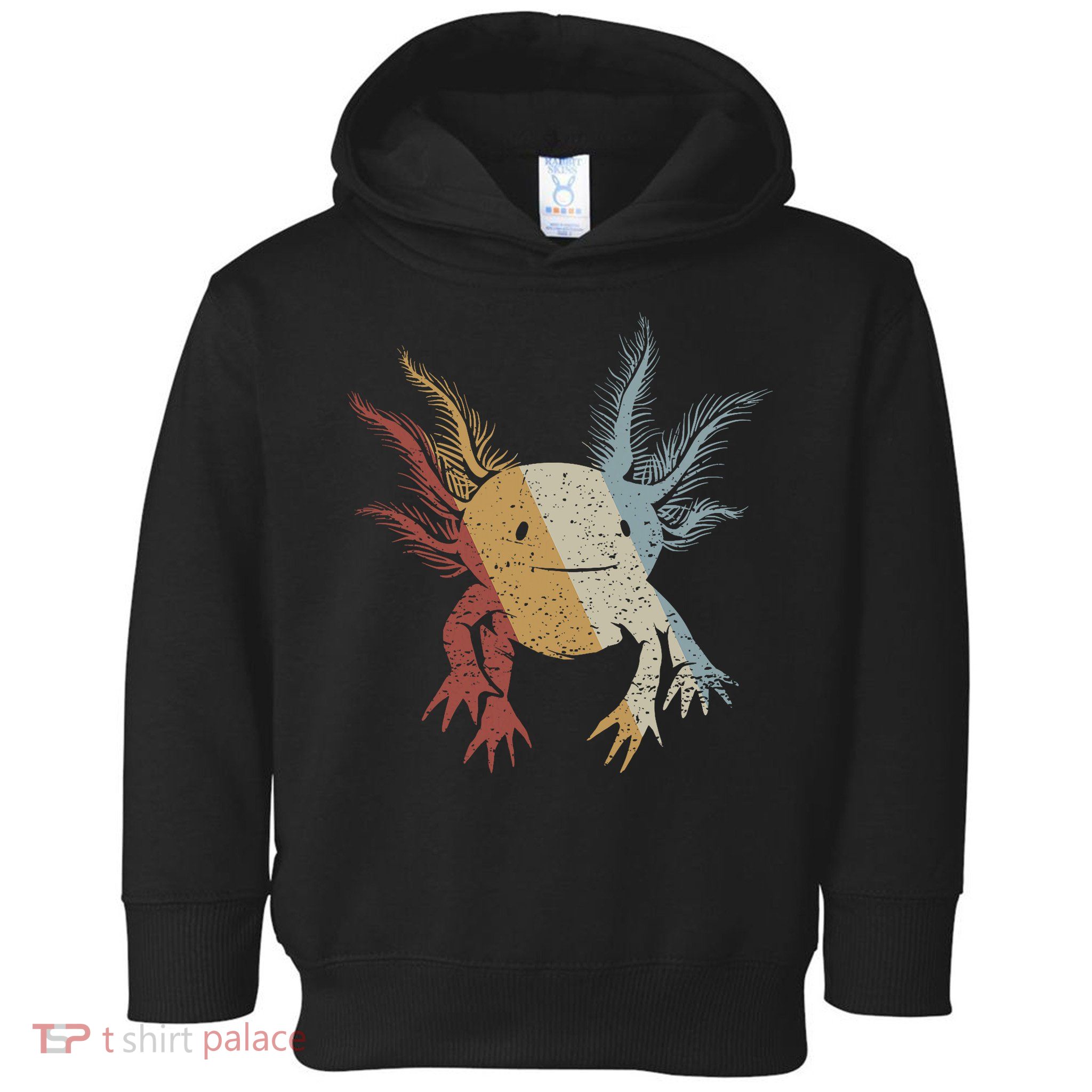 Axolotl Retro Style Vintage Toddler Hoodie