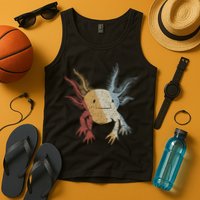 Axolotl Retro Style Vintage Tank Top