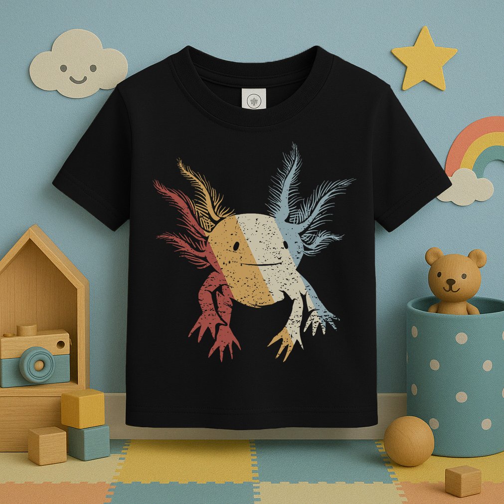 Axolotl Retro Style Vintage Toddler T-Shirt