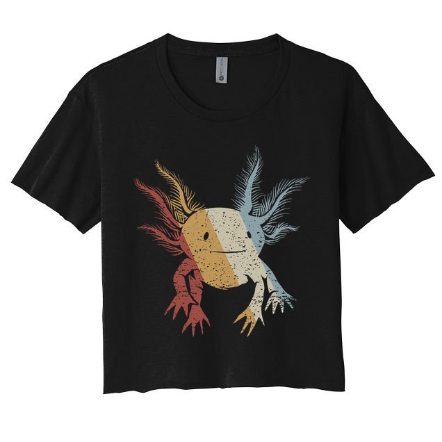Axolotl Retro Style Vintage Crop Top