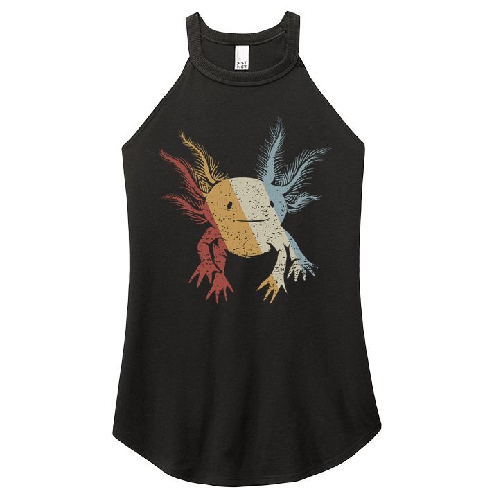 Axolotl Retro Style Vintage Women's Perfect Tri Rocker Tank