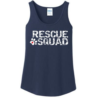 Animal Rescue Squad White Distressed Ladies Essential Tank