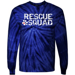 Animal Rescue Squad White Distressed Tie-Dye Long Sleeve Shirt