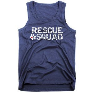 Animal Rescue Squad White Distressed Tank Top