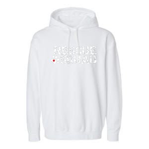 Animal Rescue Squad White Distressed Garment-Dyed Fleece Hoodie