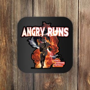 Angry Runs Shirt Angry Runs Good Morning Football Coaster