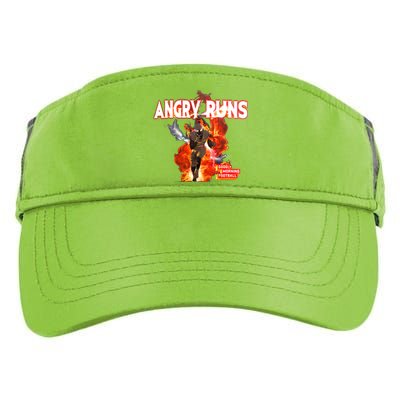 Angry Runs Shirt Angry Runs Good Morning Football Adult Drive Performance Visor