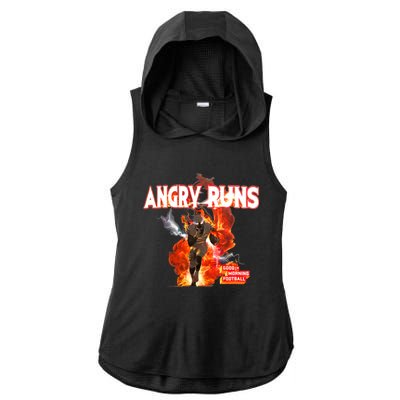 Angry Runs Shirt Angry Runs Good Morning Football Ladies PosiCharge Tri-Blend Wicking Draft Hoodie Tank