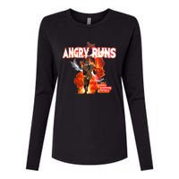 Angry Runs Shirt Angry Runs Good Morning Football Womens Cotton Relaxed Long Sleeve T-Shirt