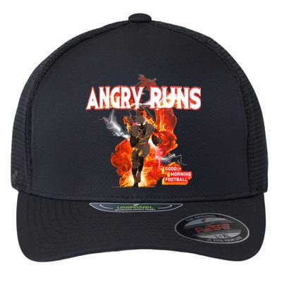 Angry Runs Shirt Angry Runs Good Morning Football Flexfit Unipanel Trucker Cap