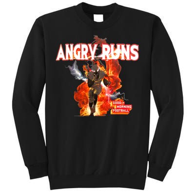 Angry Runs Shirt Angry Runs Good Morning Football Sweatshirt