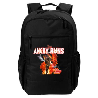 Angry Runs Shirt Angry Runs Good Morning Football Backpack