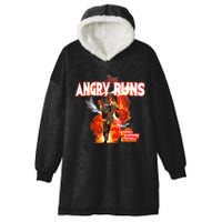 Angry Runs Shirt Angry Runs Good Morning Football Hooded Wearable Blanket