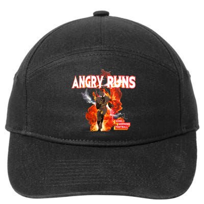 Angry Runs Shirt Angry Runs Good Morning Football 7-Panel Snapback Hat