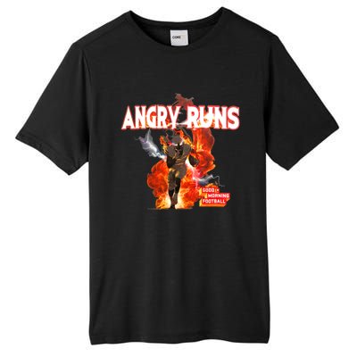 Angry Runs Shirt Angry Runs Good Morning Football Tall Fusion ChromaSoft Performance T-Shirt