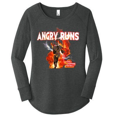 Angry Runs Shirt Angry Runs Good Morning Football Women's Perfect Tri Tunic Long Sleeve Shirt