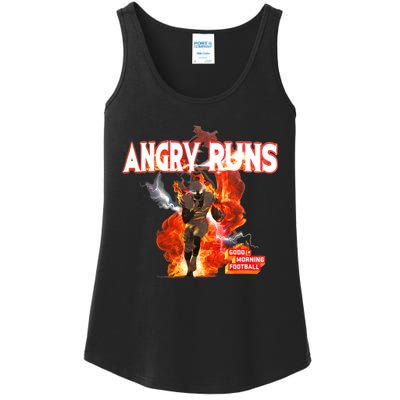 Angry Runs Shirt Angry Runs Good Morning Football Ladies Essential Tank