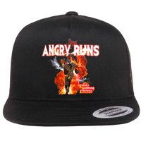 Angry Runs Shirt Angry Runs Good Morning Football Flat Bill Trucker Hat