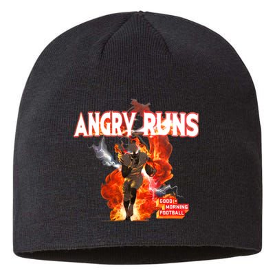 Angry Runs Shirt Angry Runs Good Morning Football Sustainable Beanie