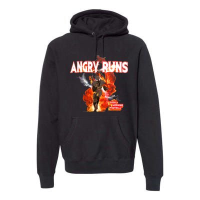 Angry Runs Shirt Angry Runs Good Morning Football Premium Hoodie