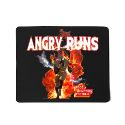 Angry Runs Shirt Angry Runs Good Morning Football Mousepad