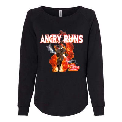 Angry Runs Shirt Angry Runs Good Morning Football Womens California Wash Sweatshirt