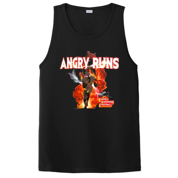 Angry Runs Shirt Angry Runs Good Morning Football PosiCharge Competitor Tank