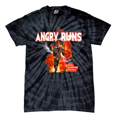 Angry Runs Shirt Angry Runs Good Morning Football Tie-Dye T-Shirt