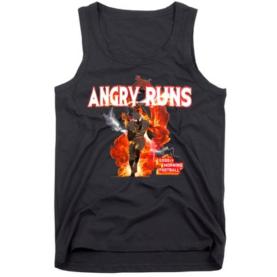 Angry Runs Shirt Angry Runs Good Morning Football Tank Top
