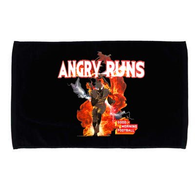 Angry Runs Shirt Angry Runs Good Morning Football Microfiber Hand Towel