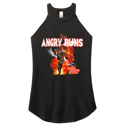 Angry Runs Shirt Angry Runs Good Morning Football Women's Perfect Tri Rocker Tank