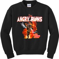 Angry Runs Shirt Angry Runs Good Morning Football Kids Sweatshirt