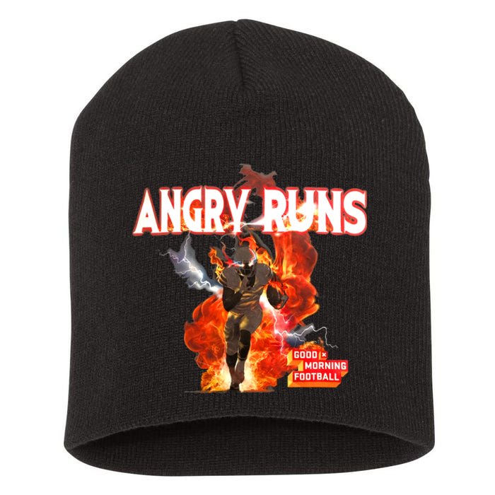 Angry Runs Shirt Angry Runs Good Morning Football Short Acrylic Beanie