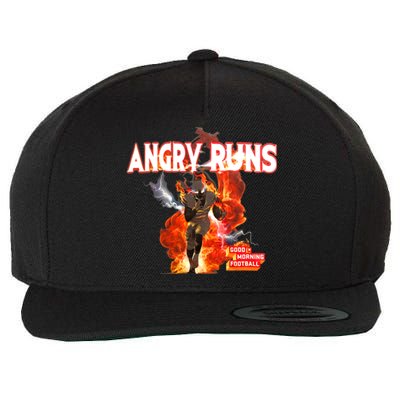 Angry Runs Shirt Angry Runs Good Morning Football Wool Snapback Cap