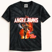 Angry Runs Shirt Angry Runs Good Morning Football Kids Tie-Dye T-Shirt