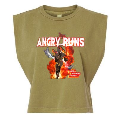 Angry Runs Shirt Angry Runs Good Morning Football Garment-Dyed Women's Muscle Tee