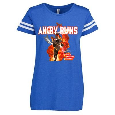 Angry Runs Shirt Angry Runs Good Morning Football Enza Ladies Jersey Football T-Shirt