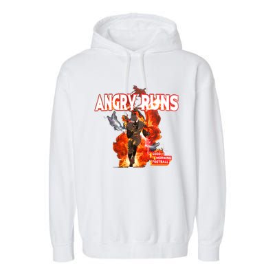 Angry Runs Shirt Angry Runs Good Morning Football Garment-Dyed Fleece Hoodie