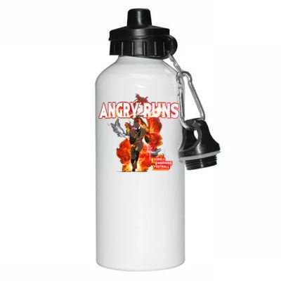 Angry Runs Shirt Angry Runs Good Morning Football Aluminum Water Bottle